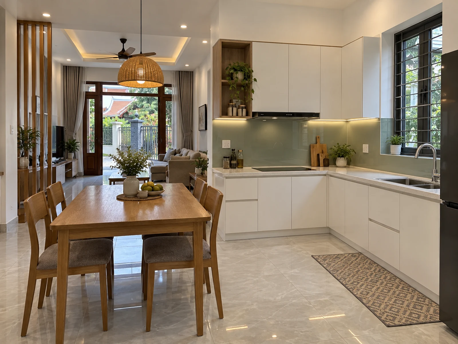 Biệt thự mái Thái 3 tầng sân vườn — bep ban an