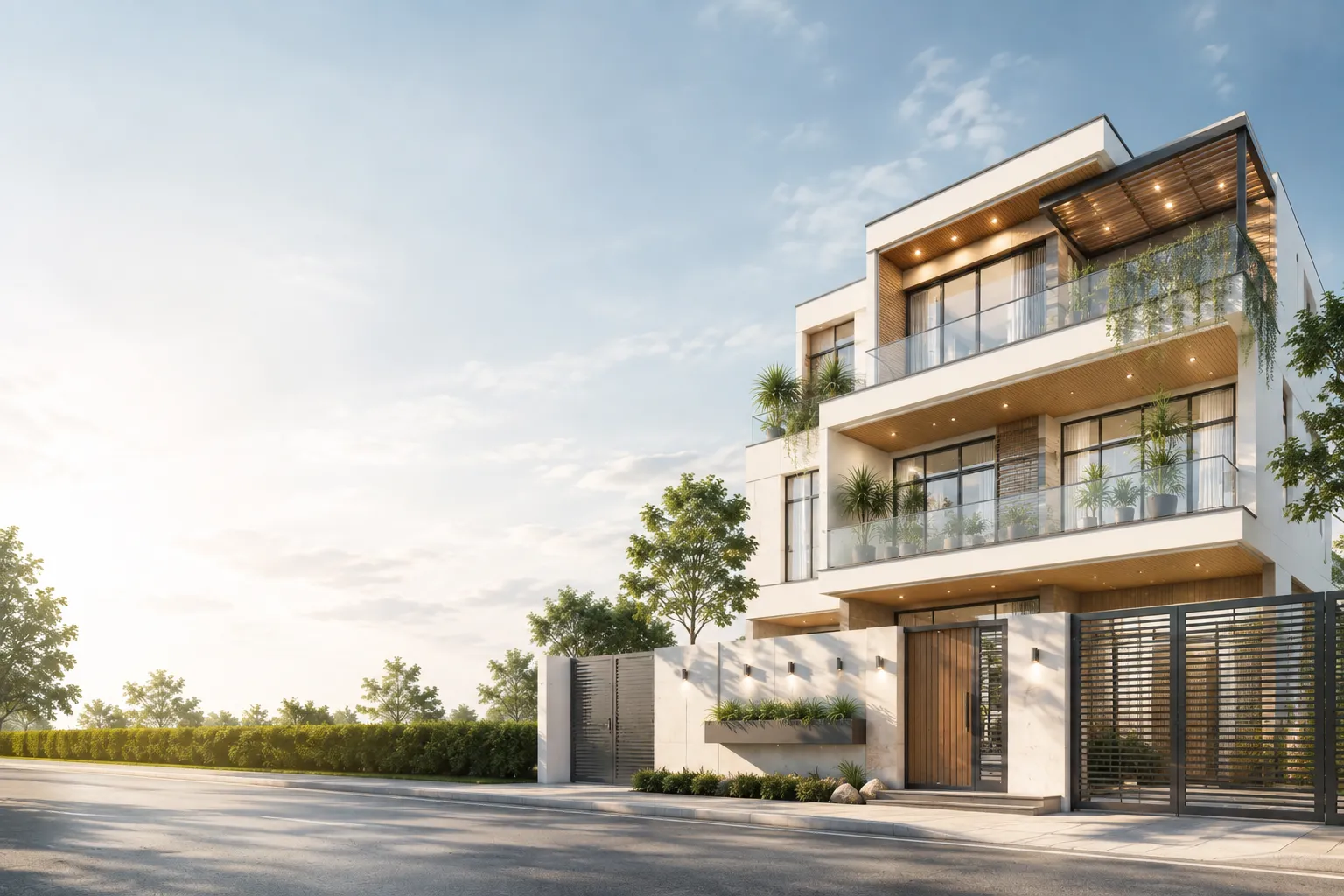 Thiết kế biệt thự nhà phố 3D bởi kiến trúc sư Ecohome 15+ năm kinh nghiệm