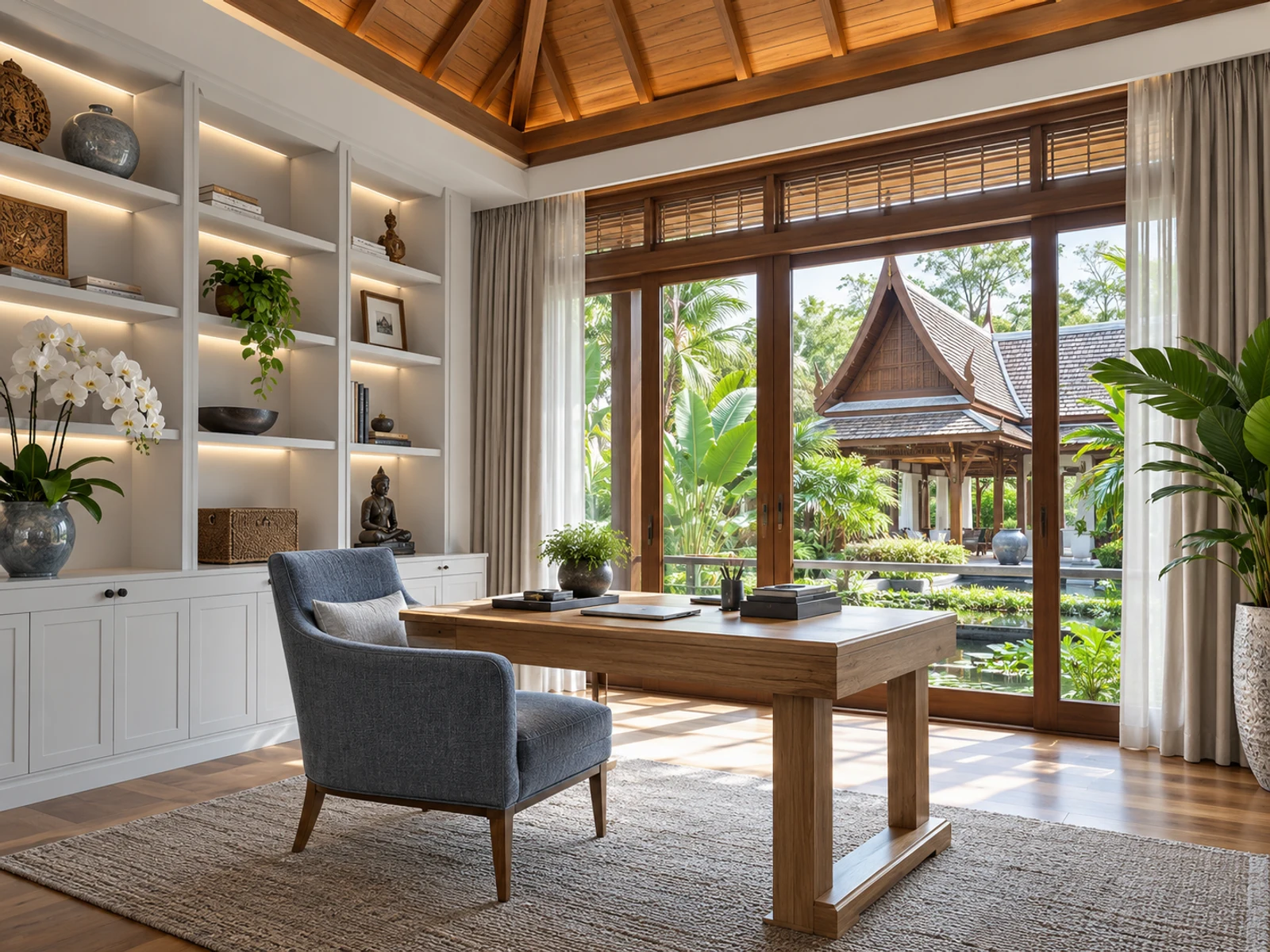 Thiết kế nhà mái Thái 1 tầng cấp 4 hiện đại — goc lam viec