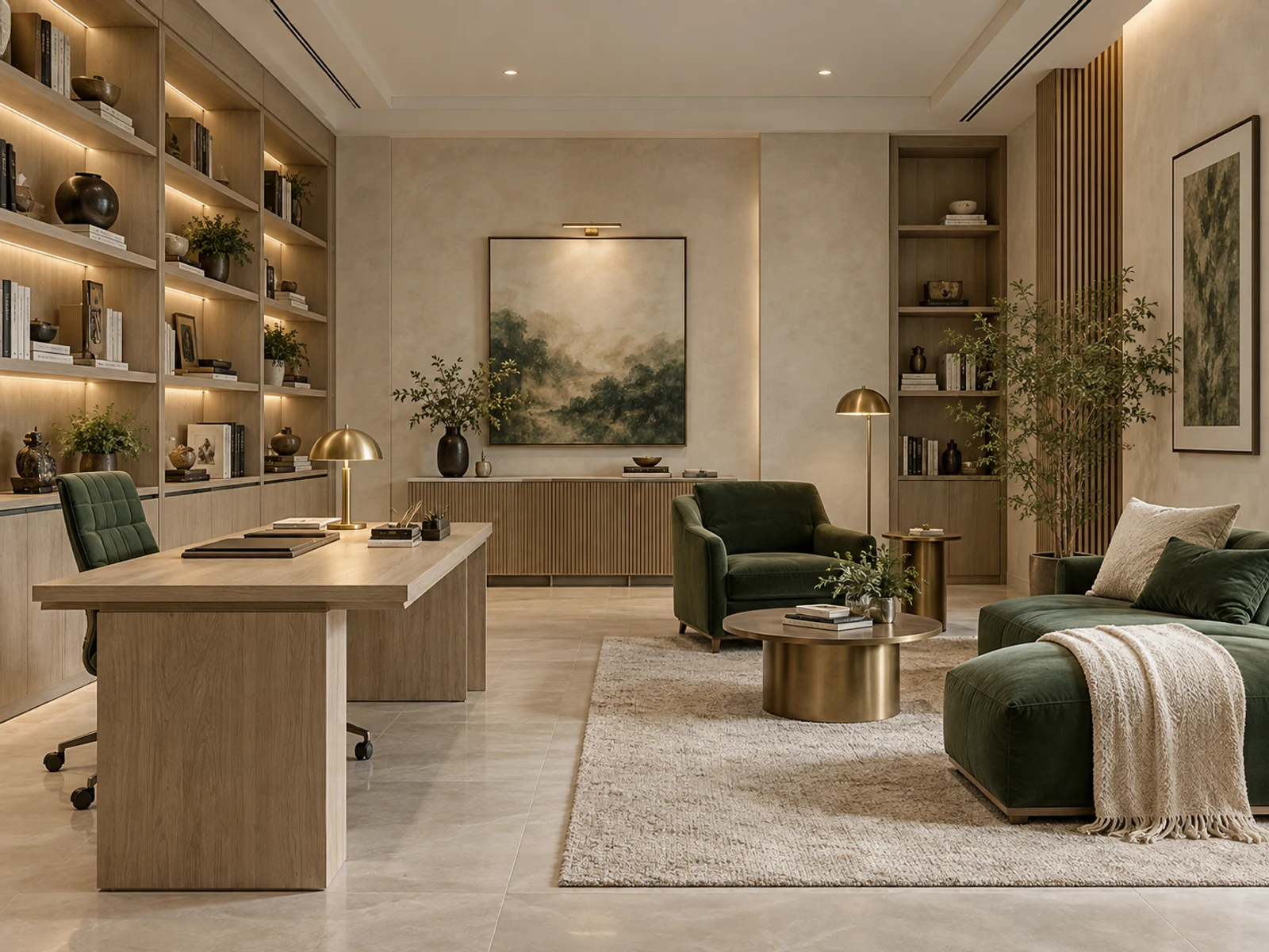 Biệt thự hiện đại chú Minh tại Dương Nội — góc làm việc