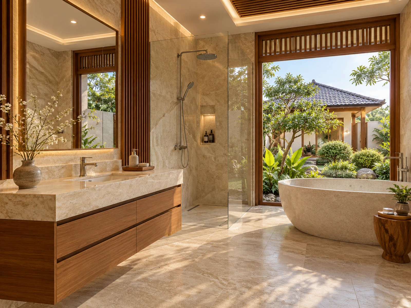 Thiết kế nhà mái Nhật 1 tầng sân vườn — phong tam