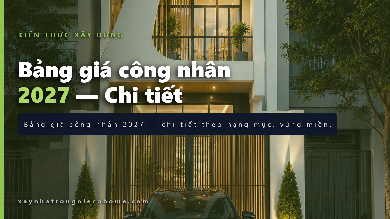 Mẫu chi phí xây nhà 50m2 tham khảo