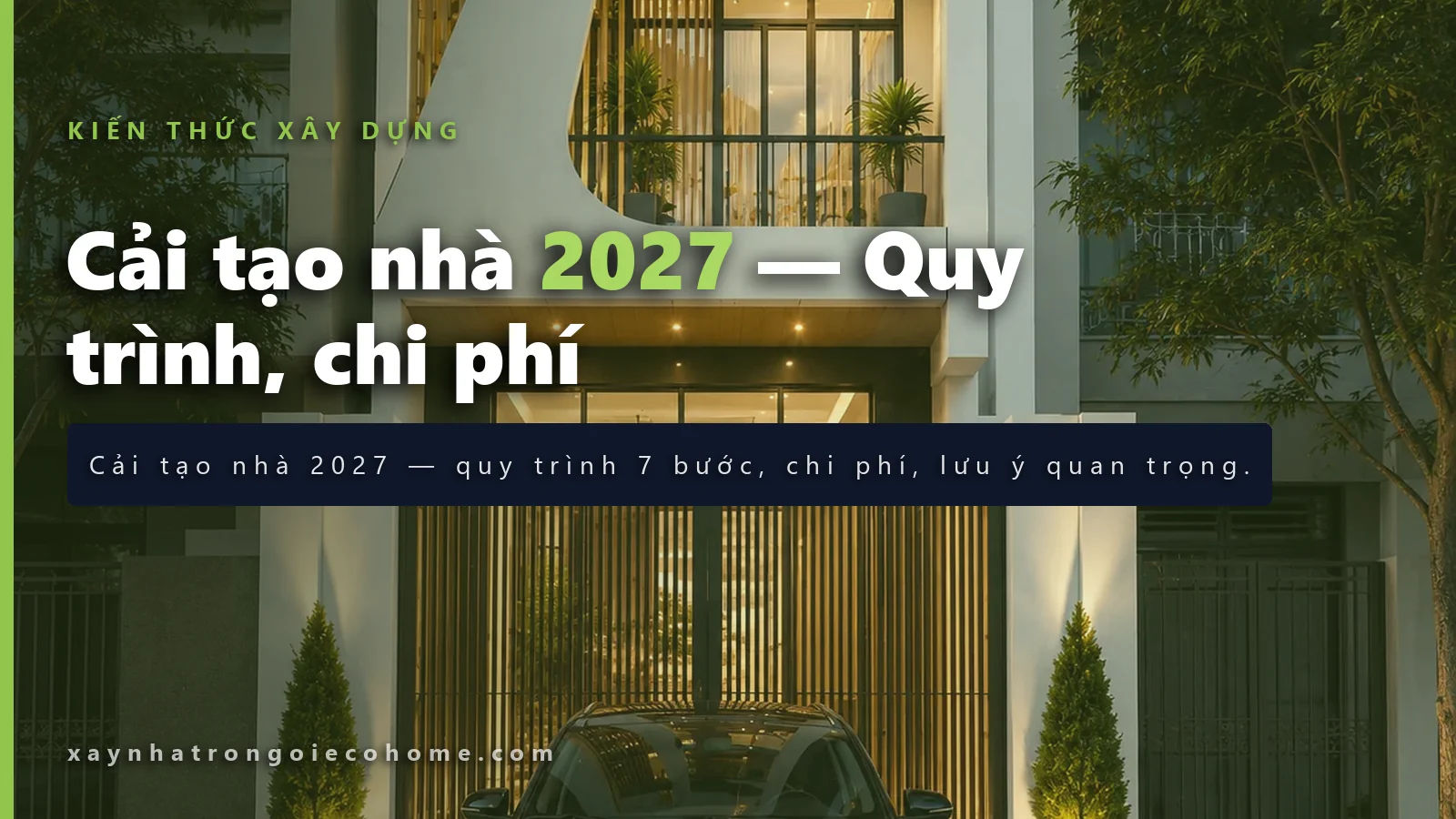 Hình ảnh chi phí xây nhà 90m2 cho ngôi nhà