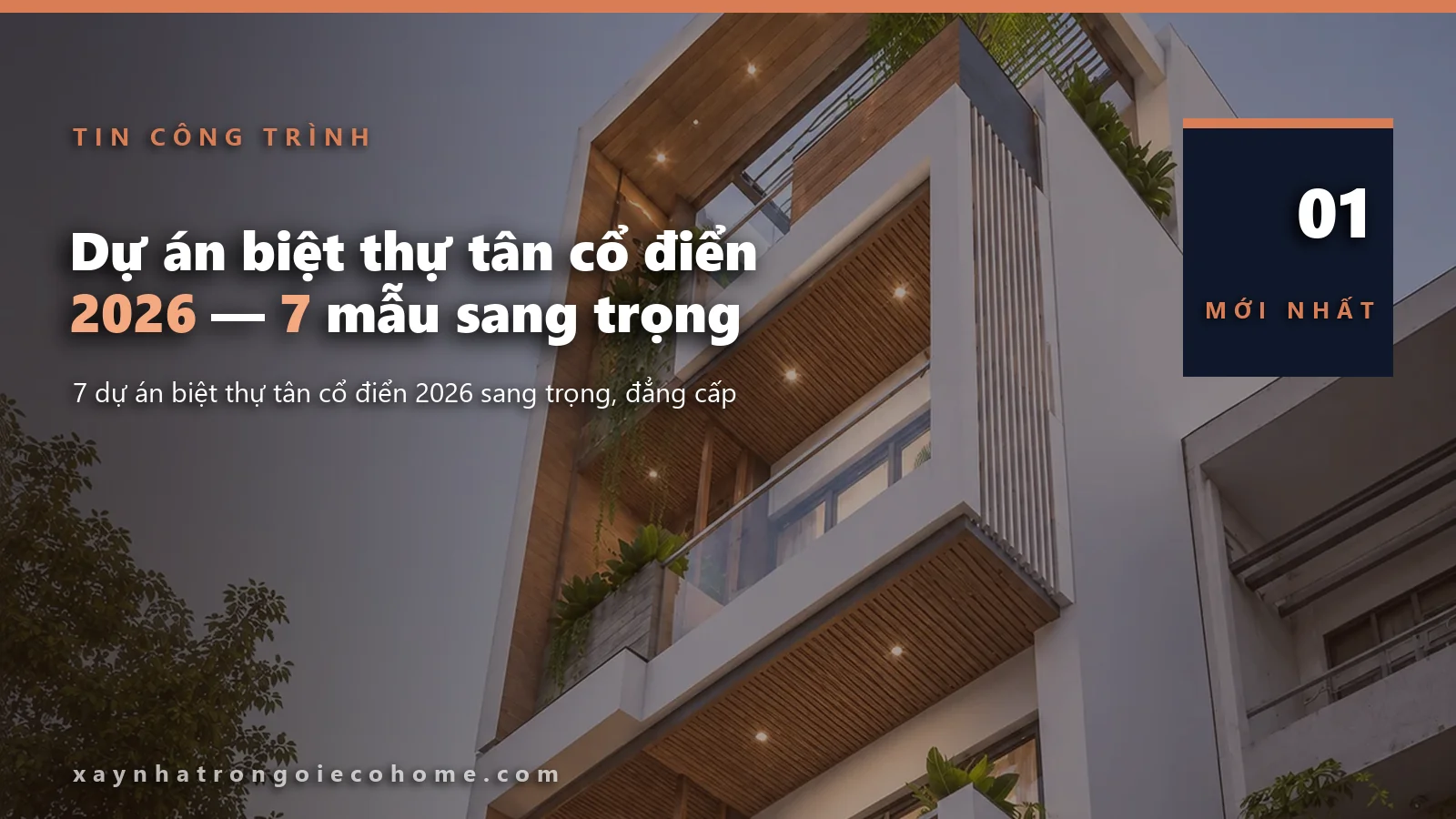 công trình nhà liền kề — minh họa thực tế
